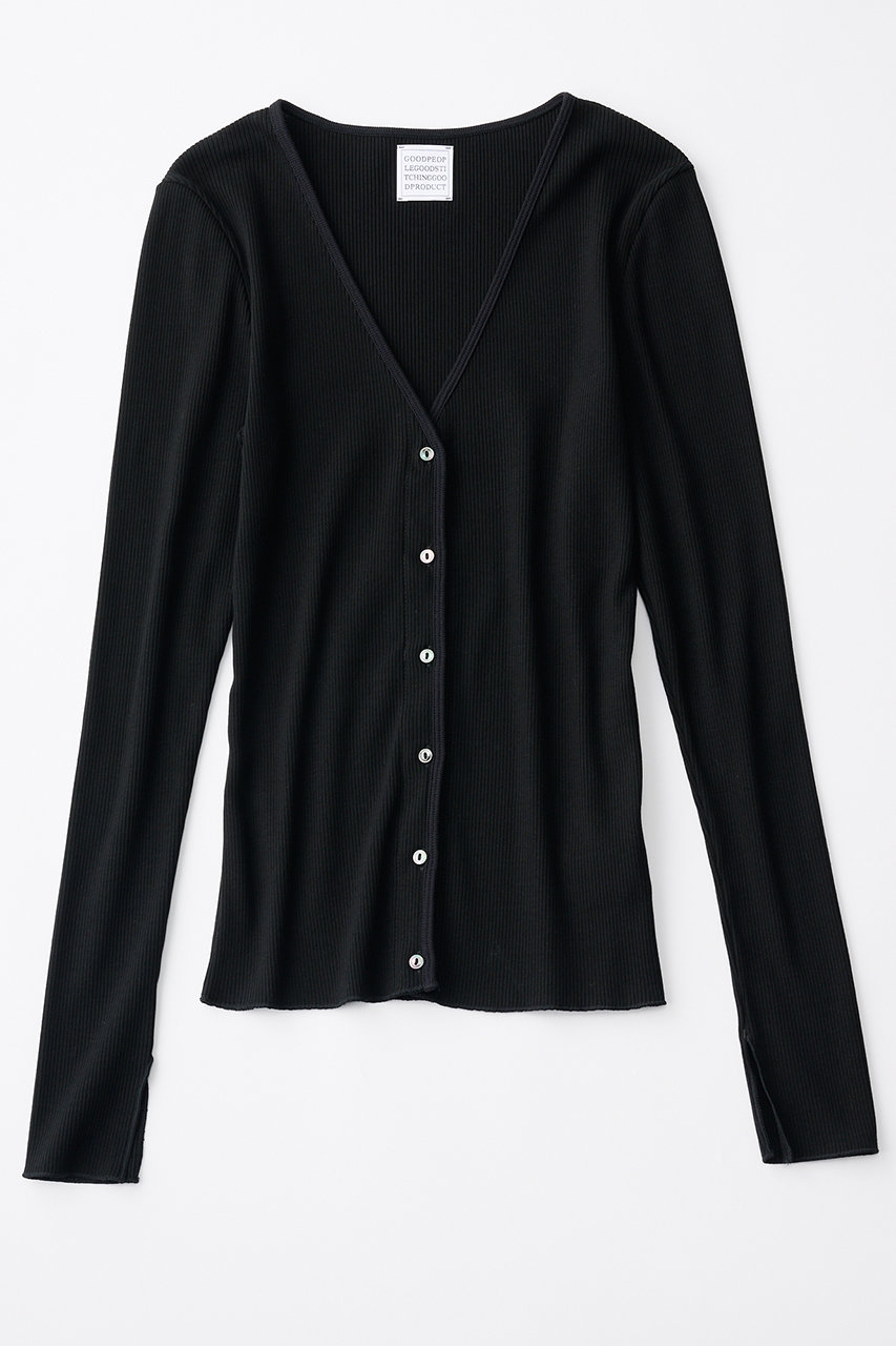 Vネック ロングスリーブ カーディガン