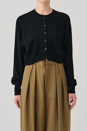 グッド ピープル グッド ステッチング グッド プロダクト/GOOD PEOPLE GOOD STITCHING GOOD PRODUCTのドルマンスリーブ クロップド ニット カーディガン(110300/110303)