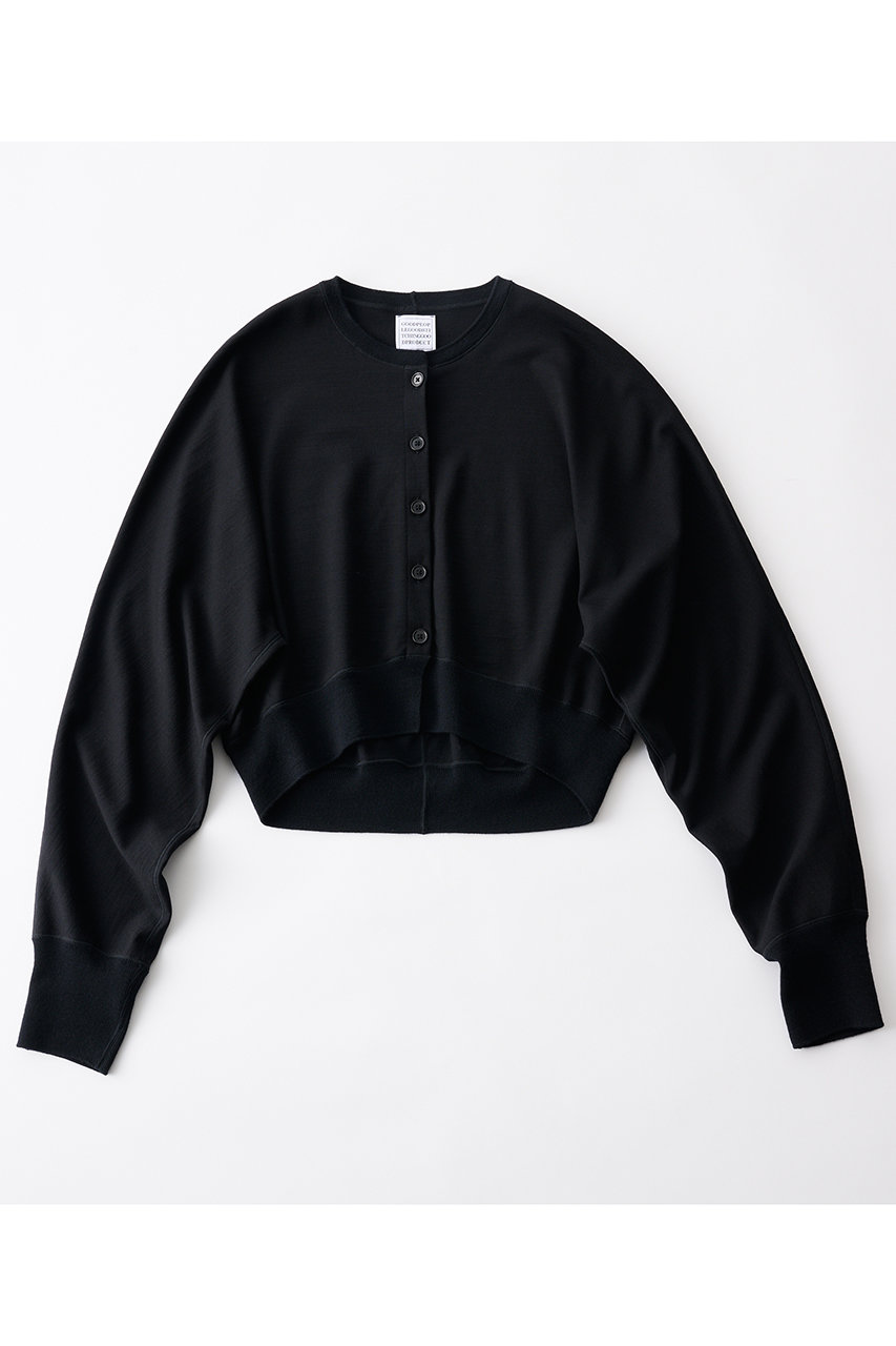 ドルマンスリーブ クロップド ニット カーディガン