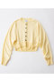 ドルマンスリーブ クロップド ニット カーディガン グッド ピープル グッド ステッチング グッド プロダクト/GOOD PEOPLE GOOD STITCHING GOOD PRODUCT サリスティイエロー