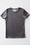 ベロアクルーネック ショートスリーブTシャツ グッド ピープル グッド ステッチング グッド プロダクト/GOOD PEOPLE GOOD STITCHING GOOD PRODUCT グレー