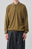 【MEN】Reduced Collar ドルマンスリーブ ニット ポロ