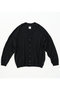【MEN】ドルマンスリーブ ニット カーディガン グッド ピープル グッド ステッチング グッド プロダクト/GOOD PEOPLE GOOD STITCHING GOOD PRODUCT ブラック