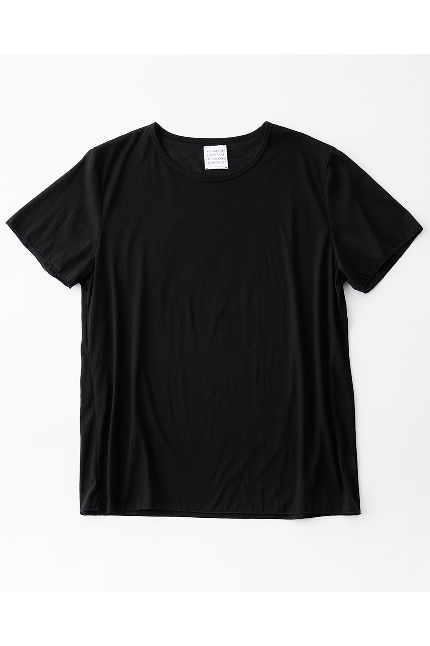 グッド ピープル グッド ステッチング グッド プロダクト/GOOD PEOPLE GOOD STITCHING GOOD PRODUCTのクルーネック ショートスリーブ Tシャツ(ブラック/02-01-1853)