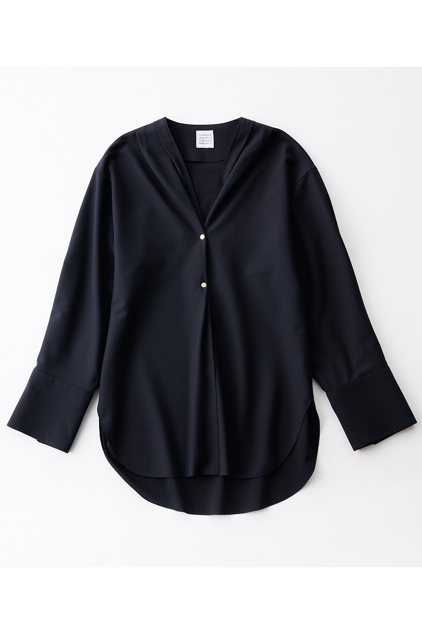 グッド ピープル グッド ステッチング グッド プロダクト/GOOD PEOPLE GOOD STITCHING GOOD PRODUCTのノーカラー イージー シャツジャケット(ネイビー/02-01-1870)