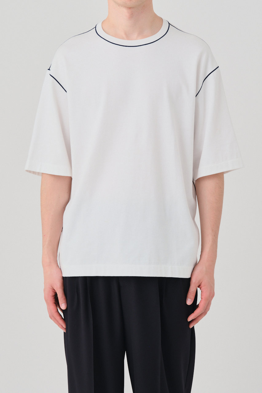 GGG GOOD PEOPLE GOOD STITCHING GOOD PRODUCT グッドピープルグッドスティッチンググッドプロダクト 25SS 日本製 Crew Neck Short Sleeve T-shirts ステッチデザイン クルーネックショートスリーブTシャツ 01-01-1212 L CHARCOAL 半袖 トップス【中古】【GGG】 GOOD PEOPLE GOOD STITCHING GOOD PRODUCT(グッド ピープル グッド