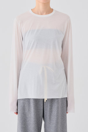 グッド ピープル グッド ステッチング グッド プロダクト/GOOD PEOPLE GOOD STITCHING GOOD PRODUCTのサイドスリット クルーネック ロングスリーブTシャツ(110100/110103)
