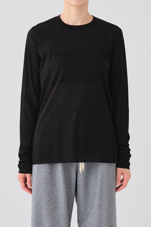 グッド ピープル グッド ステッチング グッド プロダクト/GOOD PEOPLE GOOD STITCHING GOOD PRODUCTのサイドスリット クルーネック ロングスリーブTシャツ(110100/110103)