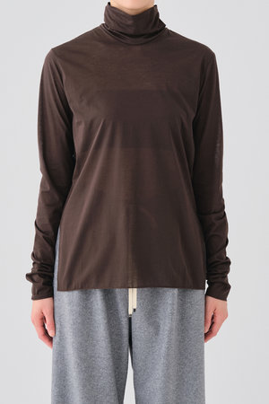 グッド ピープル グッド ステッチング グッド プロダクト/GOOD PEOPLE GOOD STITCHING GOOD PRODUCTのサイドスリット タートルネック ロングスリーブTシャツ(110100/110103)
