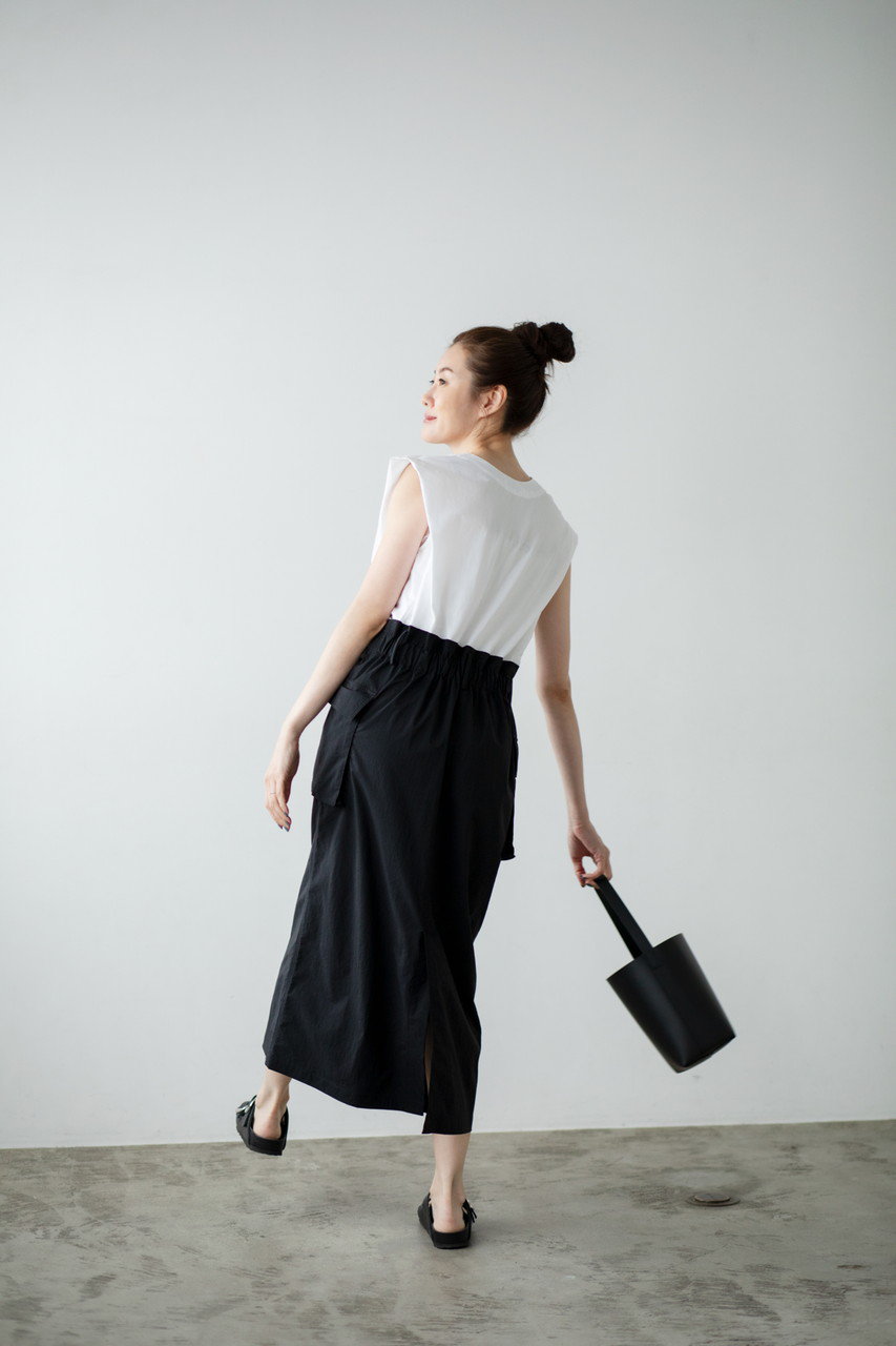 My Weakness マイウィークネス　ロングワンピース　ともさかりえ　正規品 MY WEAKNESS(マイ ウィークネス)｜Olja Dress/WHITE×BK の通販