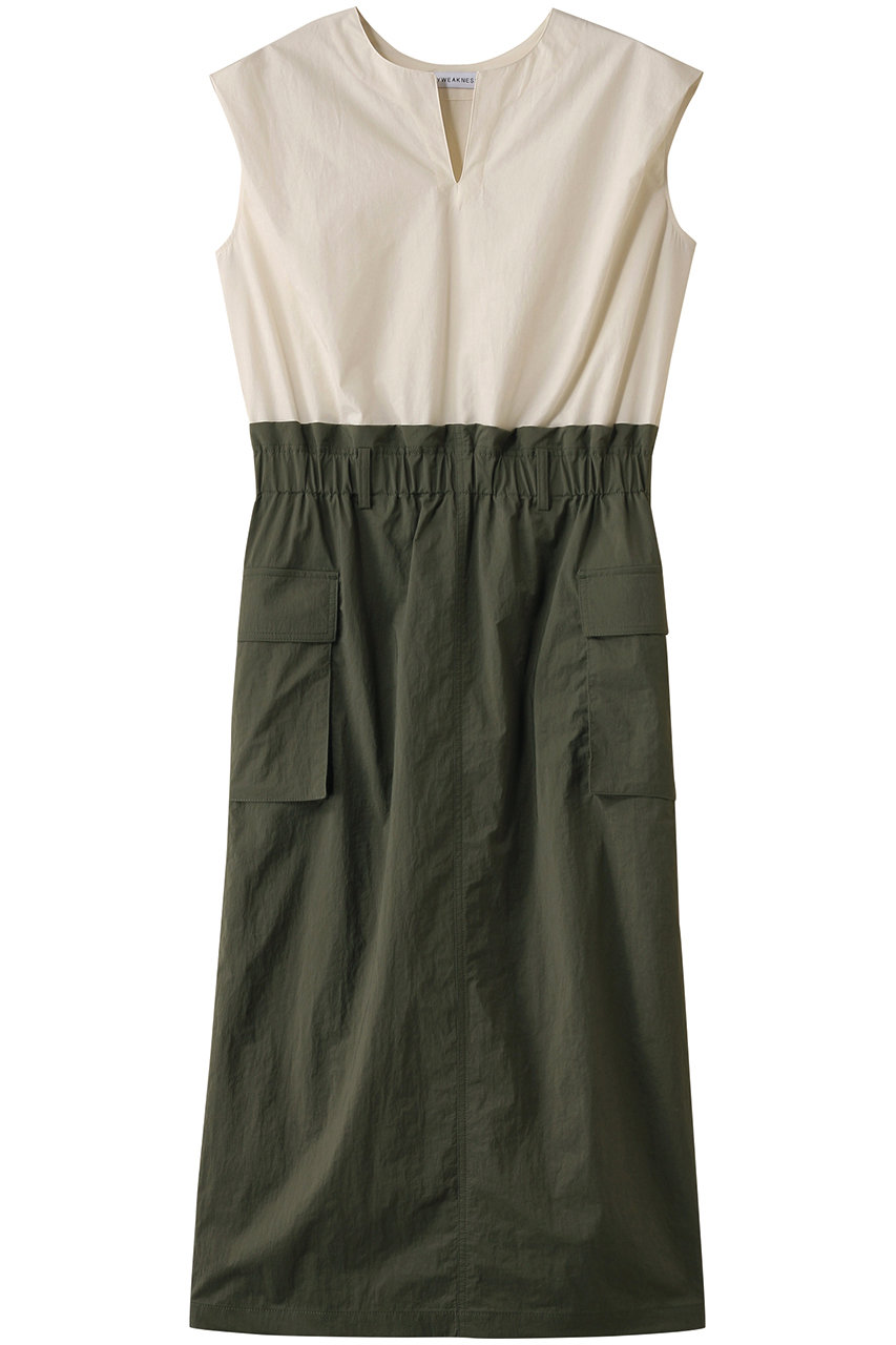 MY WEAKNESS Olja Dress (IVORY×OLIVE, L) マイ ウィークネス ELLE SHOP MY WEAKNESS Olja Dress (IVORY×OLIVE, L) マイ ウィークネス ELLE SHOP