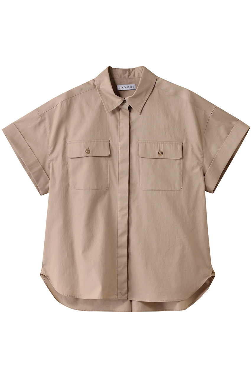 MY WEAKNESS Olja Safari Shirt (BEIGE, F) マイ ウィークネス ELLE SHOP MY WEAKNESS Olja Safari Shirt (BEIGE, F) マイ ウィークネス ELLE SHOP