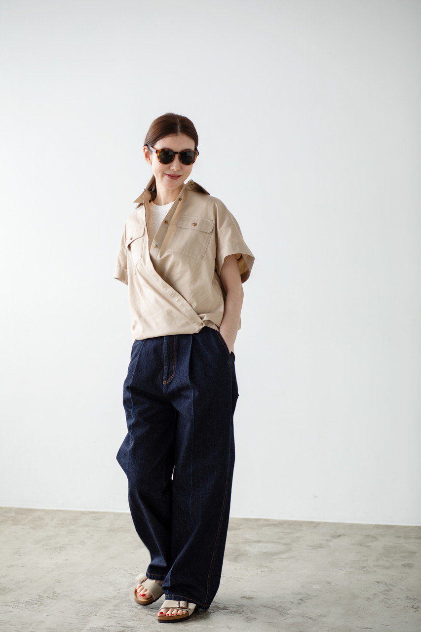 MY WEAKNESS(マイ ウィークネス)｜Olja Safari Shirt/BEIGE の