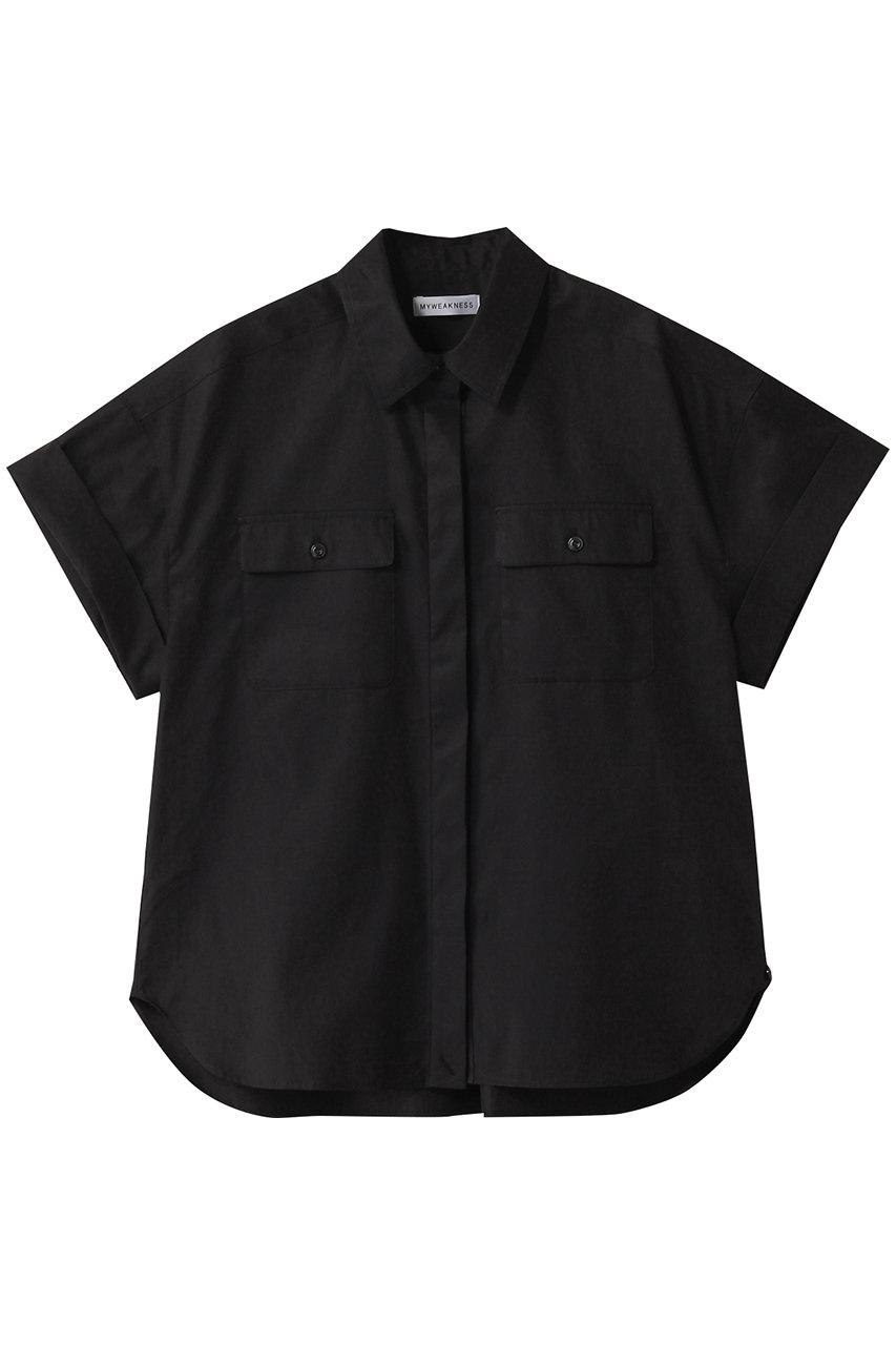 MY WEAKNESS Olja Safari Shirt (BLACK, F) マイ ウィークネス ELLE SHOP MY WEAKNESS Olja Safari Shirt (BLACK, F) マイ ウィークネス ELLE SHOP