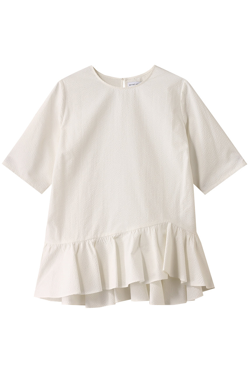 MY WEAKNESS Olja P/O Frill (WHITE, F) マイ ウィークネス ELLE SHOP MY WEAKNESS Olja P/O Frill (WHITE, F) マイ ウィークネス ELLE SHOP