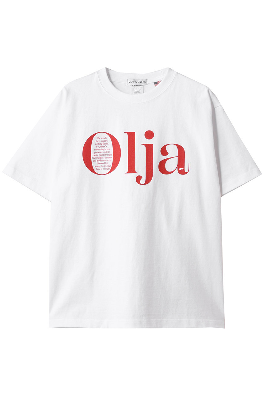 MY WEAKNESS Olja T (WHITE×RED, S) マイ ウィークネス ELLE SHOP MY WEAKNESS Olja T (WHITE×RED, S) マイ ウィークネス ELLE SHOP