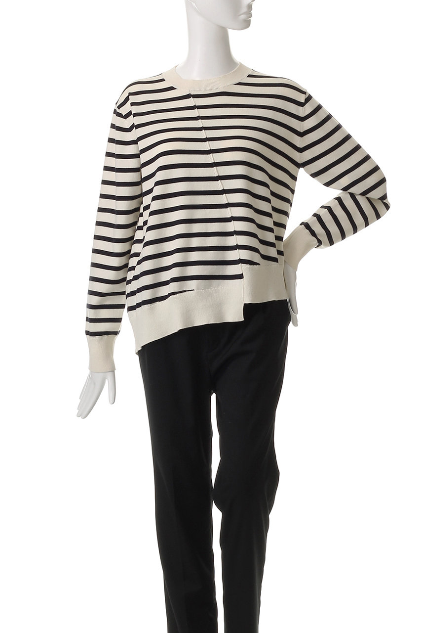 MY WEAKNESS(マイ ウィークネス)｜Olja Border Knit/WHITE BASE の通販