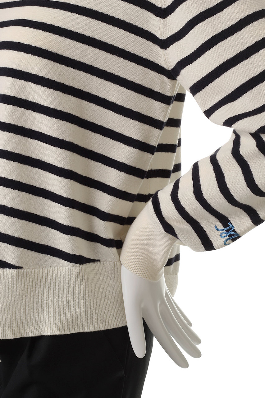 MYWEAKNESS マイウィークネス　OLJA T MY WEAKNESS(マイ ウィークネス)｜Olja Border Knit/WHITE BASE の通販