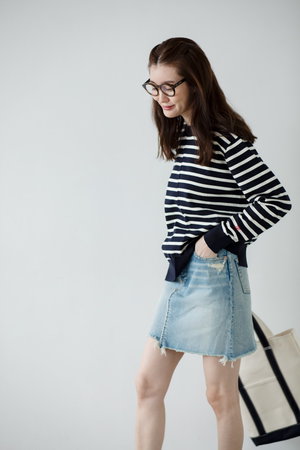 マイ ウィークネス/MY WEAKNESSのOlja Border Knit(110300/110301)