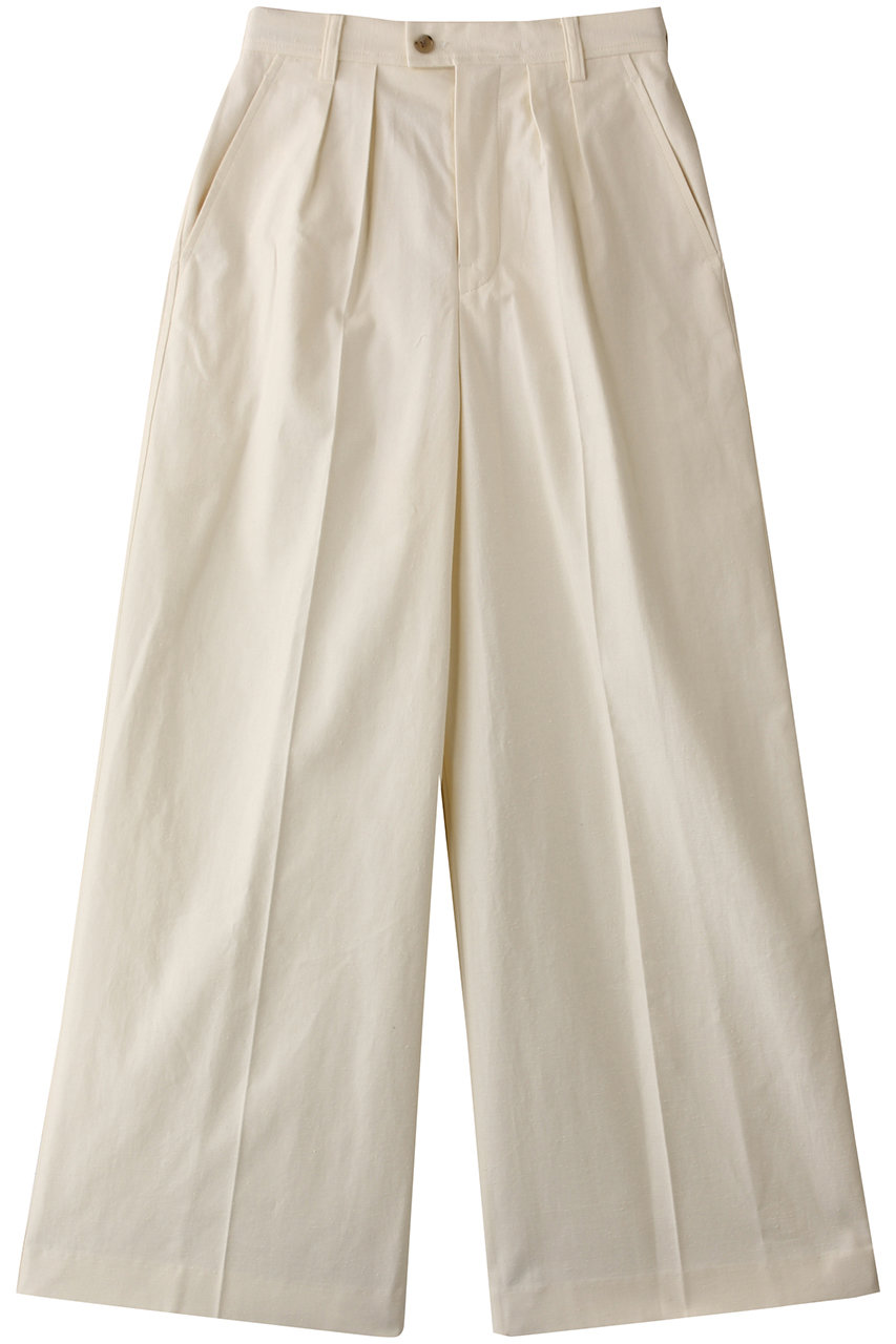 MY WEAKNESS Wide Pantalon (IVORY, S) マイ ウィークネス ELLE SHOP MY WEAKNESS Wide Pantalon (IVORY, S) マイ ウィークネス ELLE SHOP