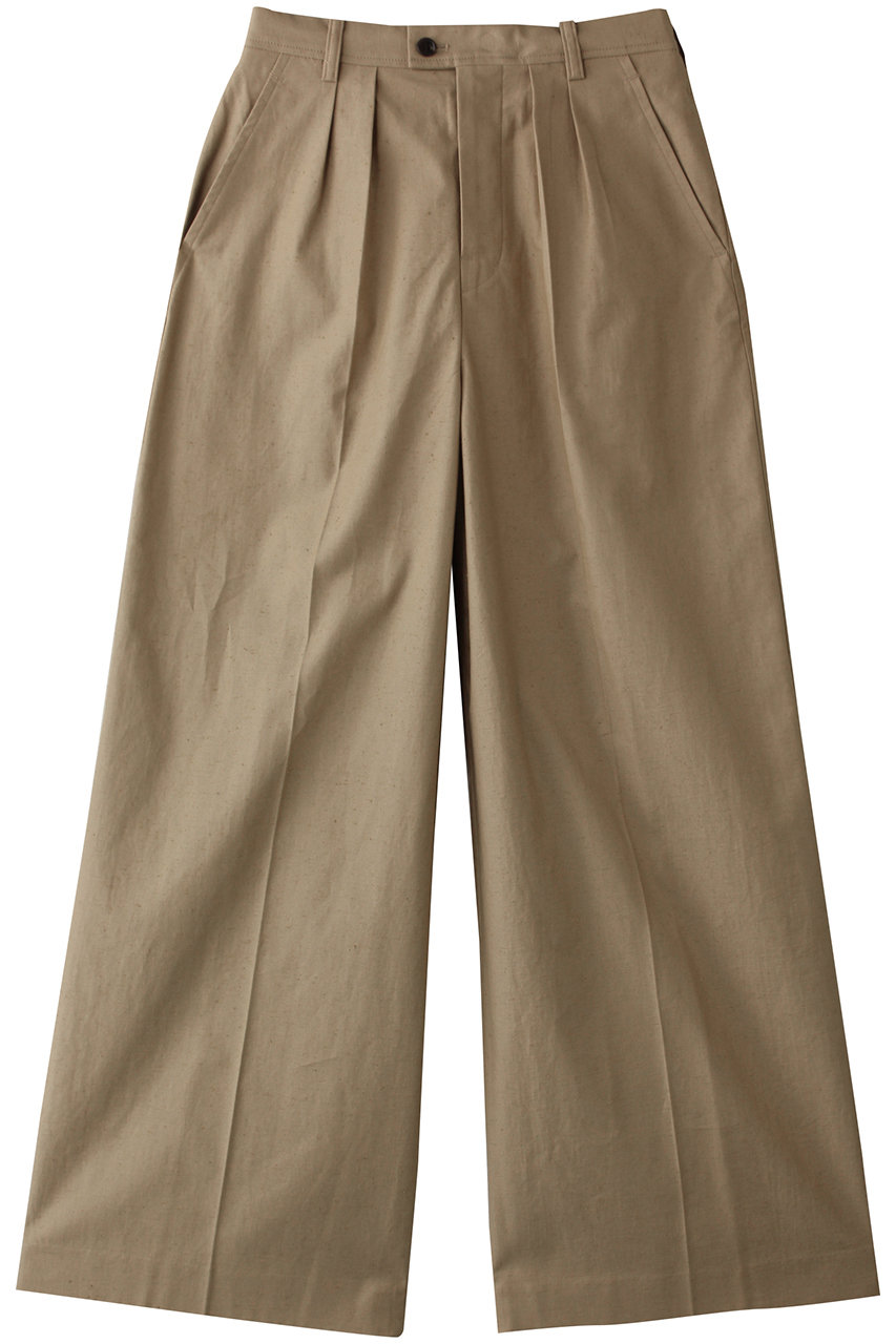 MY WEAKNESS Wide Pantalon (BEIGE, S) マイ ウィークネス ELLE SHOP MY WEAKNESS Wide Pantalon (BEIGE, S) マイ ウィークネス ELLE SHOP
