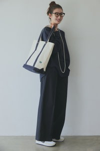 MY WEAKNESS(マイ ウィークネス)｜Maine Tote/エクリュ×ネイビー の