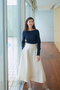 Back Satin Flare Skirt マイ ウィークネス/MY WEAKNESS