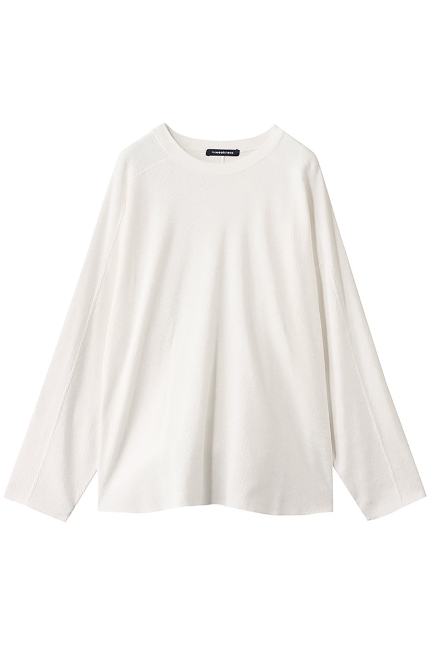 MY WEAKNESS Thermal Long Sleeve (オフホワイト, F) マイ ウィークネス ELLE SHOP MY WEAKNESS Thermal Long Sleeve (オフホワイト, F) マイ ウィークネス ELLE SHOP