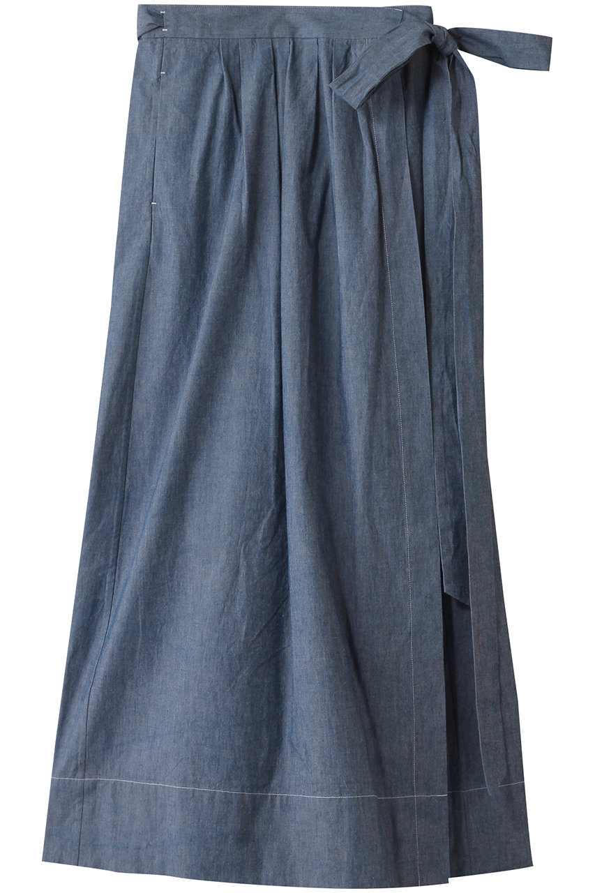 MY WEAKNESS Chambray Skirt (ブルー, S) マイ ウィークネス ELLE SHOP MY WEAKNESS Chambray Skirt (ブルー, S) マイ ウィークネス ELLE SHOP