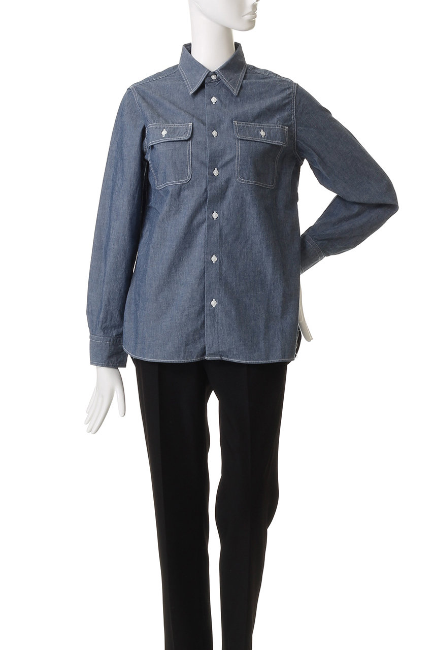 MY WEAKNESS(マイ ウィークネス)｜Chambray Shirt/ブルー の通販