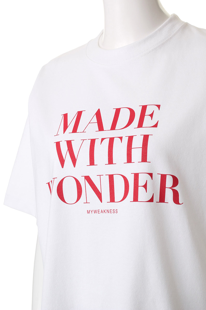 マイウィークネス　MY WEAKNESS Tシャツ　Sサイズ MY WEAKNESS(マイ ウィークネス)｜Olja T/WHITE×BK の通販