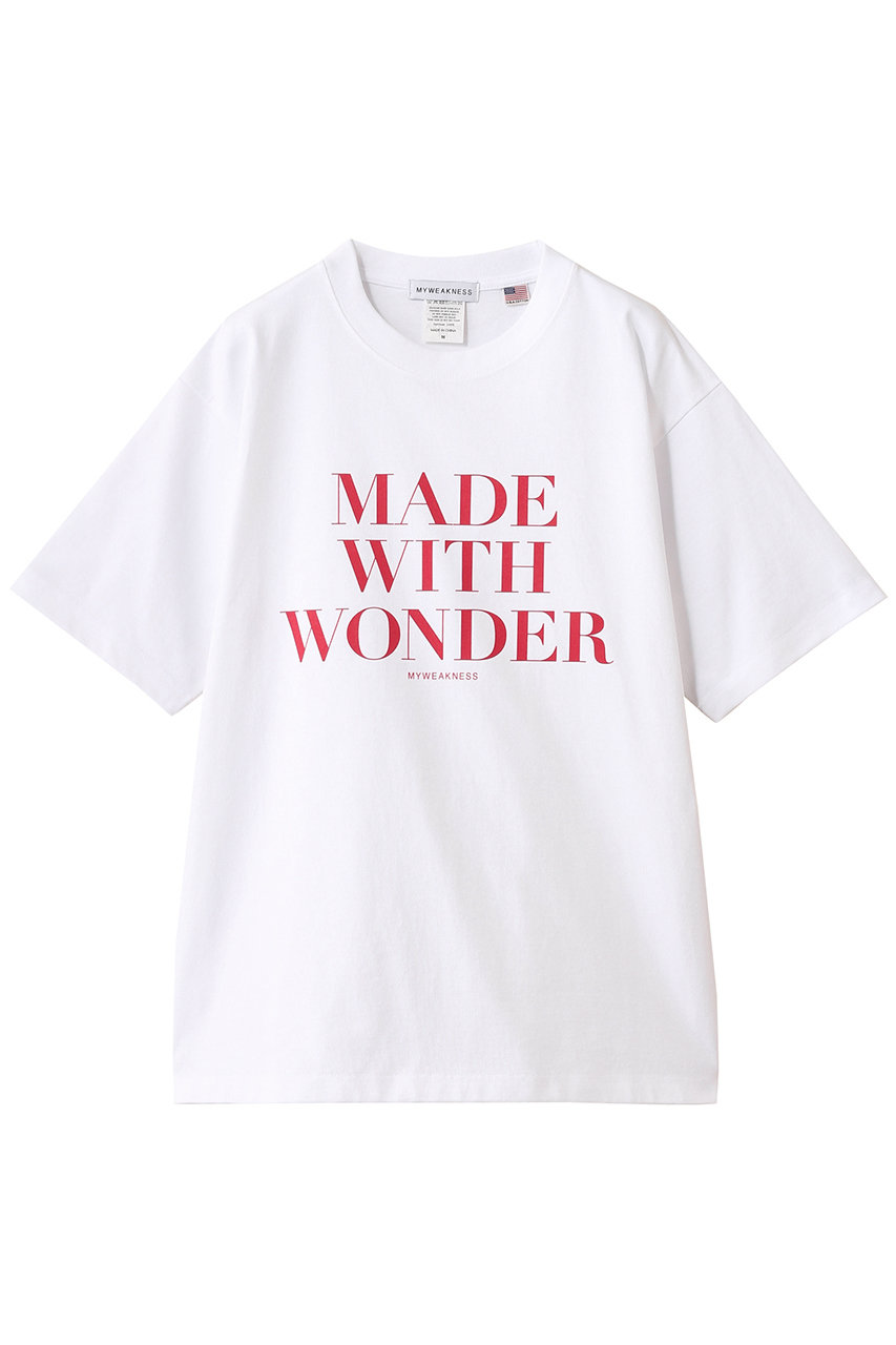 MY WEAKNESS M.W.W T (ホワイト×レッド, S) マイ ウィークネス ELLE SHOP MY WEAKNESS M.W.W T (ホワイト×レッド, S) マイ ウィークネス ELLE SHOP