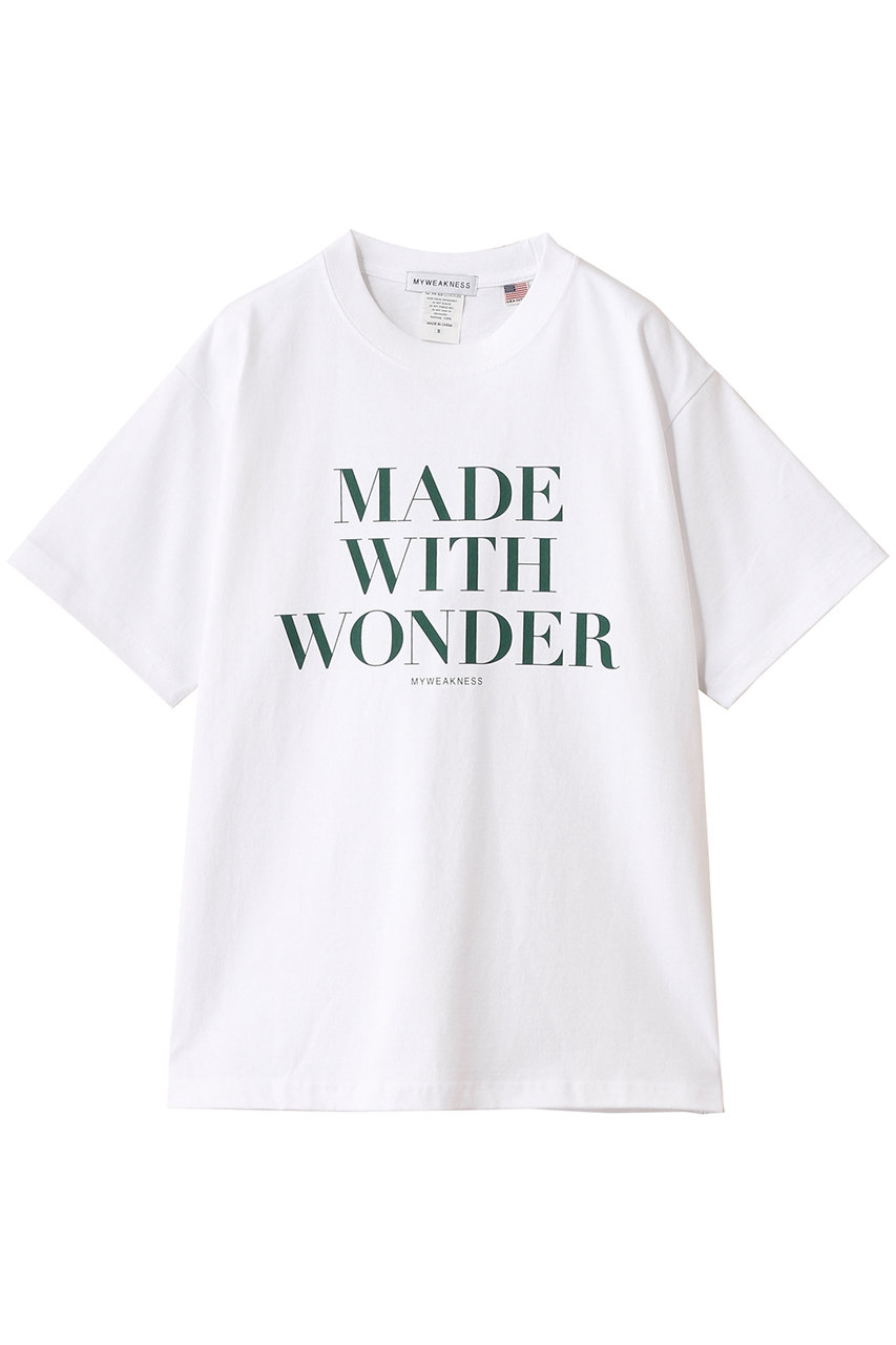 MY WEAKNESS M.W.W T (ホワイト×グリーン, S) マイ ウィークネス ELLE SHOP MY WEAKNESS M.W.W T (ホワイト×グリーン, S) マイ ウィークネス ELLE SHOP
