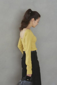 MY WEAKNESS(マイ ウィークネス)｜Padded Soft Rib Tunk Top/WHITE の