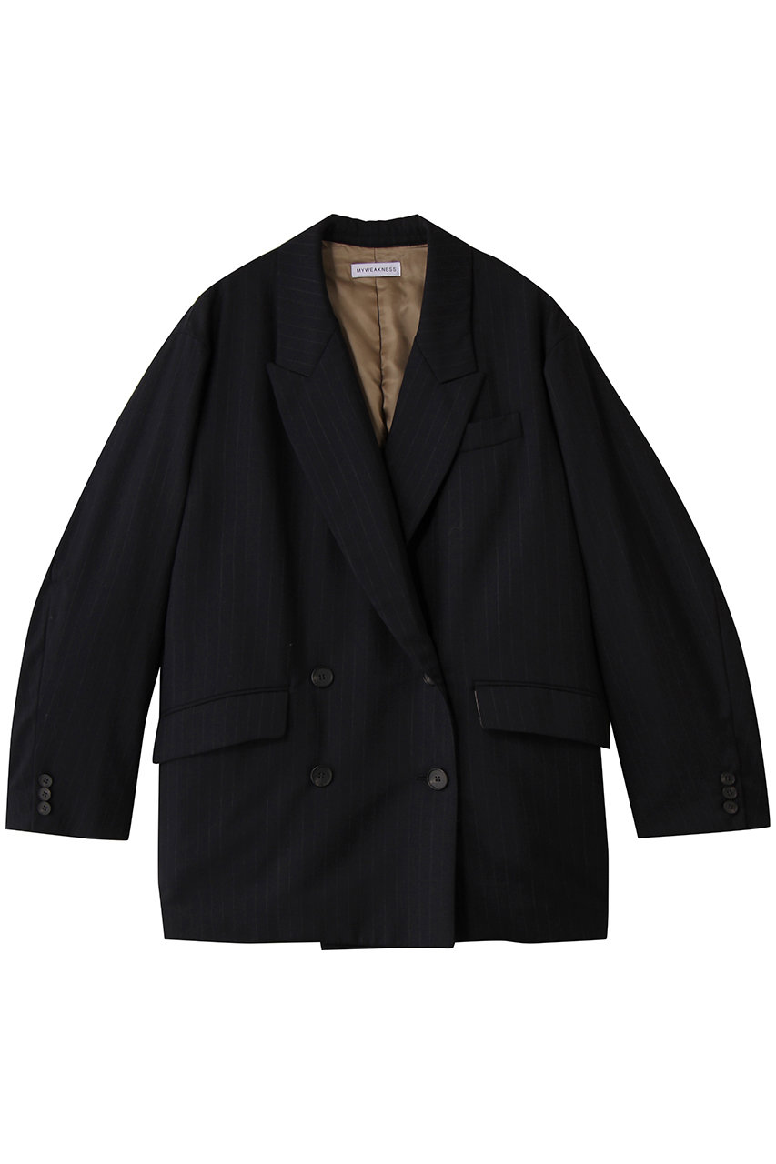 MY WEAKNESS Hilja Jacket (ネイビーストライプ, F) マイ ウィークネス ELLE SHOP