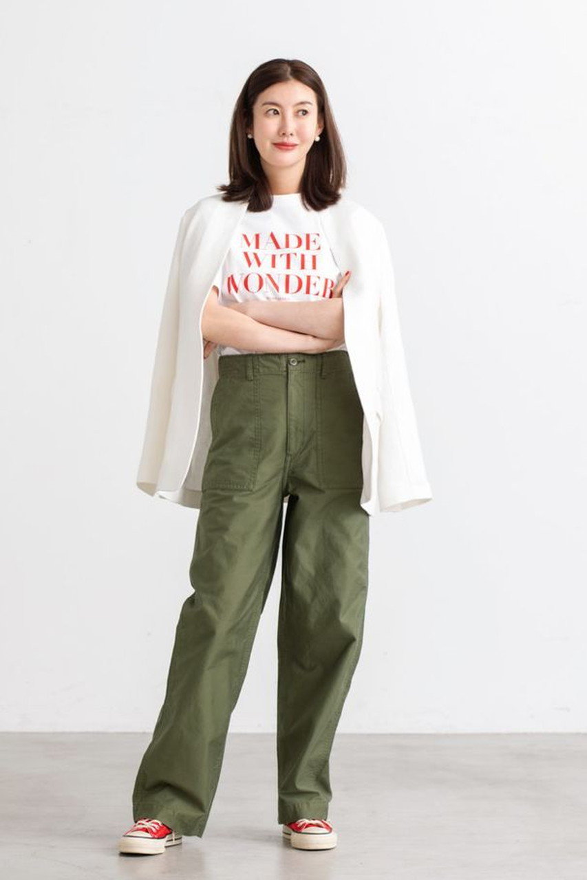 MY WEAKNESS(マイ ウィークネス)｜Sigrid Collarless Jacket/ホワイト