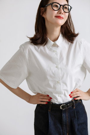 マイ ウィークネス/MY WEAKNESSのSigrid Dot Shirt(110400/110402)