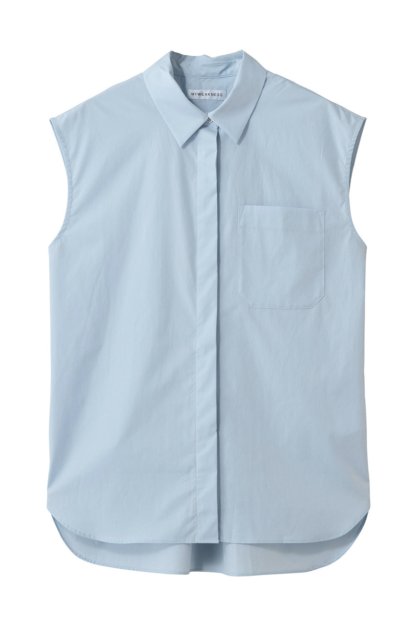 マイ ウィークネス/MY WEAKNESSのSigrid Sleeveless Shirt(ブルー/12-SH-13)