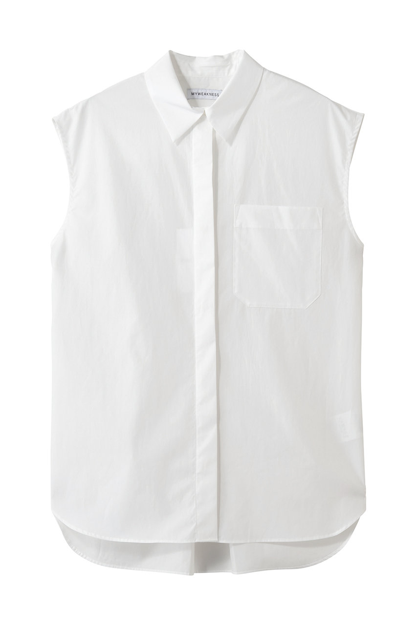 マイ ウィークネス/MY WEAKNESSのSigrid Sleeveless Shirt(ホワイト/12-SH-13)