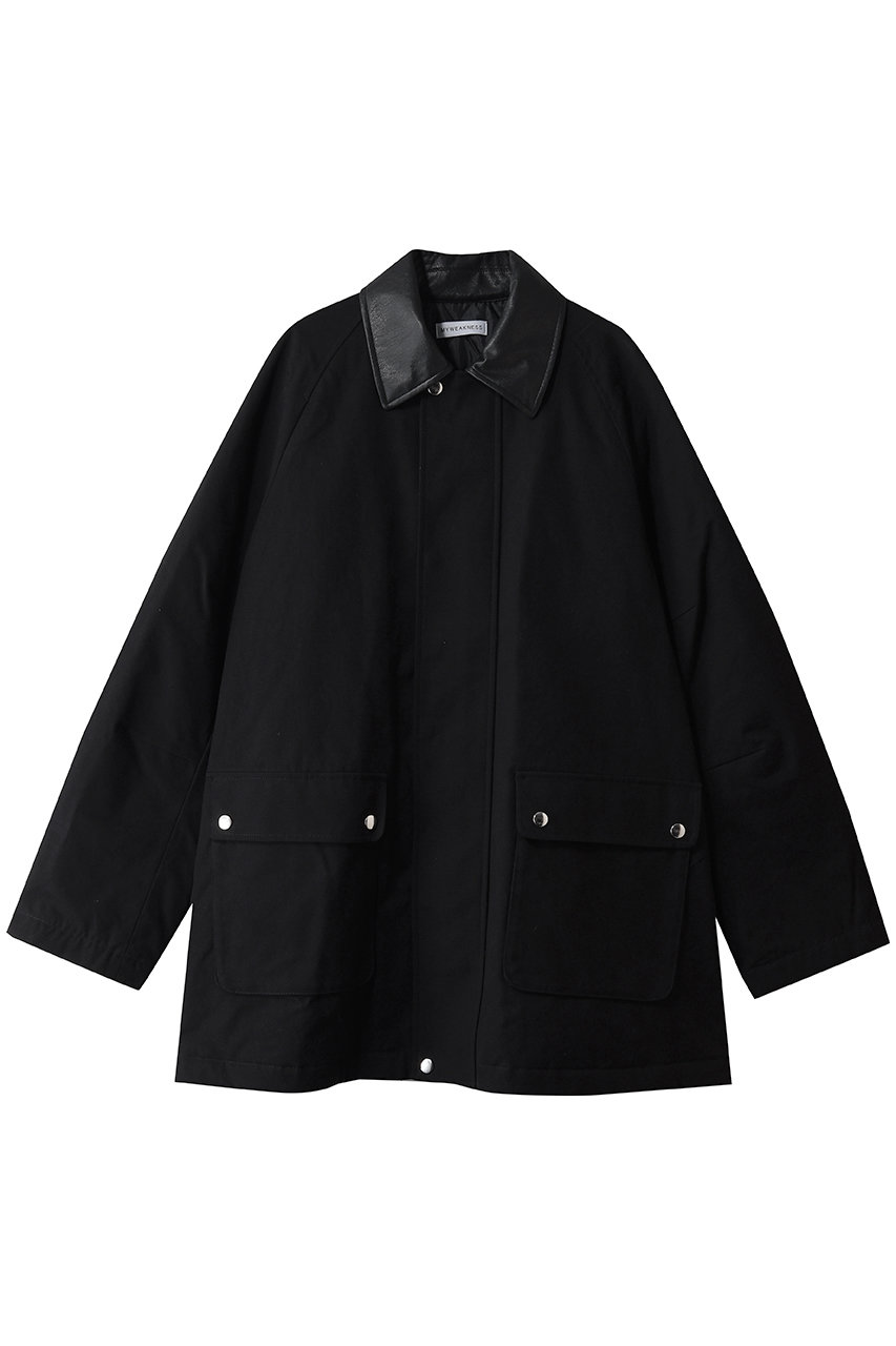 MY WEAKNESS Claire Stand Collar Jacket (ブラック, FREE) マイ ウィークネス ELLE SHOP