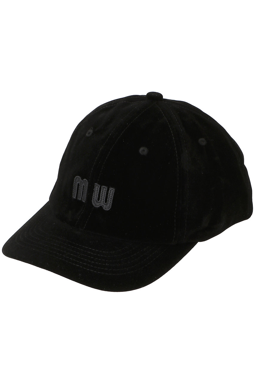 MY WEAKNESS MW Velour Cap (ブラック, FREE) マイ ウィークネス ELLE SHOP