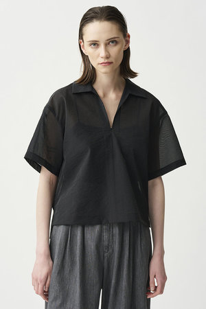 アンクレイヴ/uncraveのシアーオーガンジー /ショートシャツ(110400/110402)