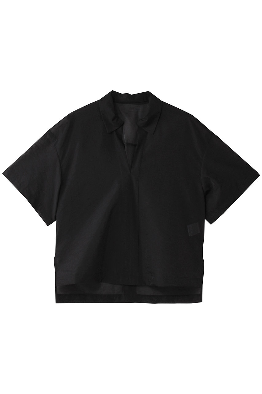 uncrave シアーオーガンジー /ショートシャツ (ブラック, 1) アンクレイヴ ELLE SHOP uncrave シアーオーガンジー /ショートシャツ (ブラック, 1) アンクレイヴ ELLE SHOP