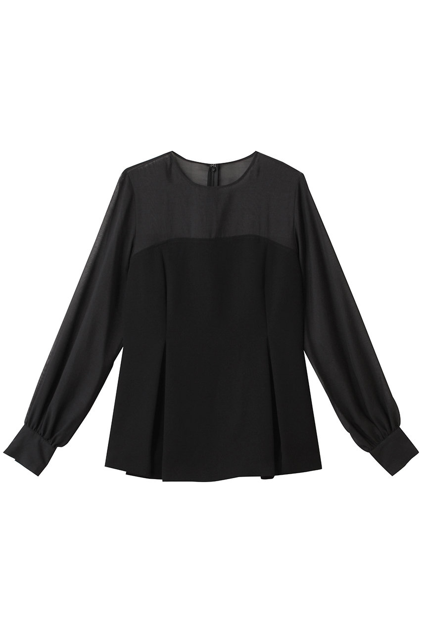 uncrave ウォッシャブルダブルクロス /ビスチェブラウス (ブラック, 1) アンクレイヴ ELLE SHOP uncrave ウォッシャブルダブルクロス /ビスチェブラウス (ブラック, 1) アンクレイヴ ELLE SHOP