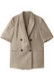 ウォッシャブルドライサップ ハーフスリーブジャケット アンクレイヴ/uncrave ベージュ