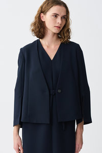 uncrave ウォッシャブルダブルクロスブルゾン ネイビー uncrave ウォッシャブルダブルクロスブルゾン ネイビー - メルカリ