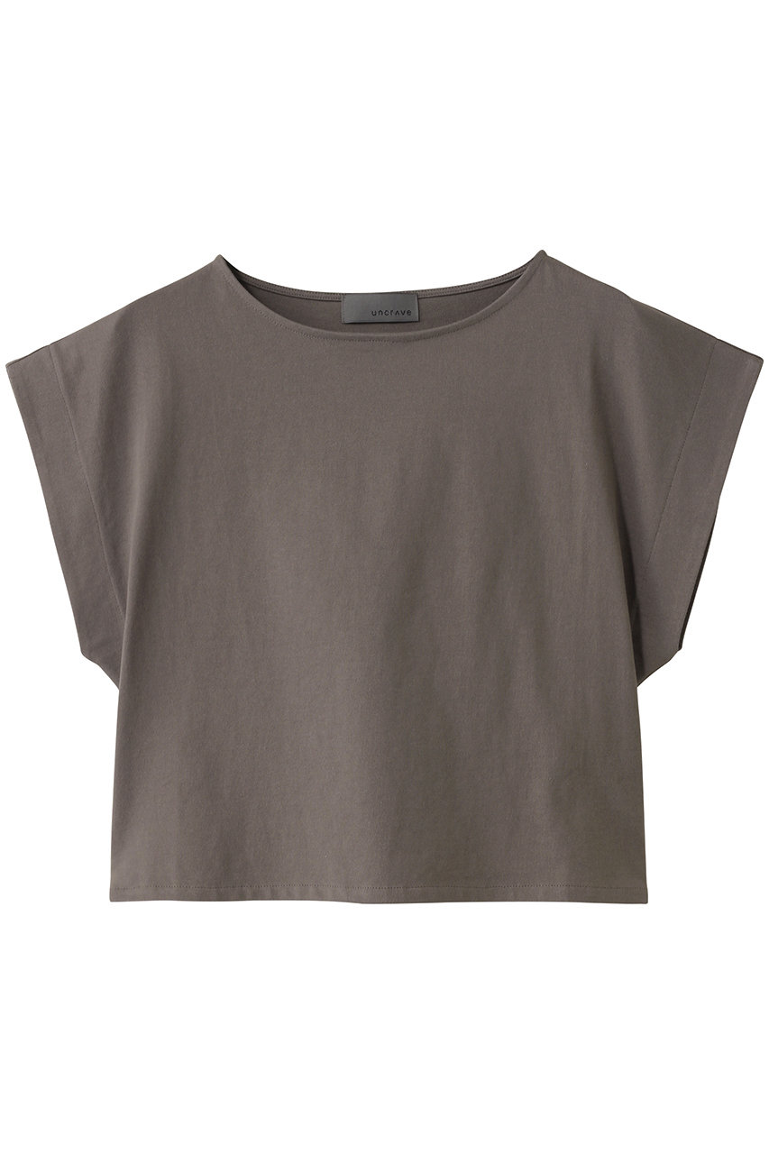 uncrave プレーンストレッチ ショートトップス (トープ, F) アンクレイヴ ELLE SHOP uncrave プレーンストレッチ ショートトップス (トープ, F) アンクレイヴ ELLE SHOP