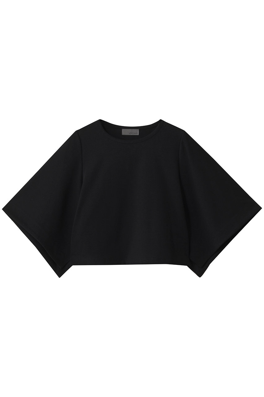 uncrave ダブルフェイスジャージー /ハンカチスリーブトップス (ブラック, F) アンクレイヴ ELLE SHOP uncrave ダブルフェイスジャージー /ハンカチスリーブトップス (ブラック, F) アンクレイヴ ELLE SHOP