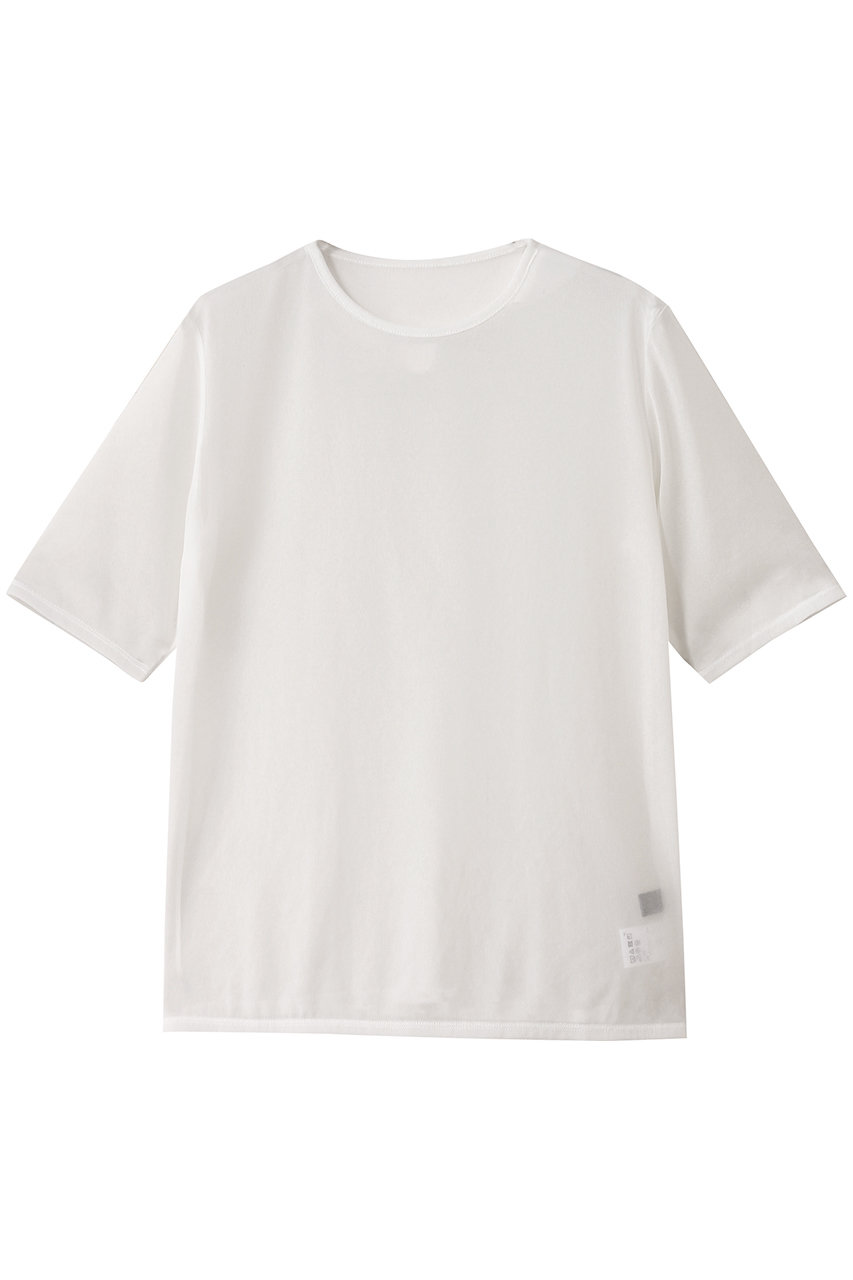 uncrave トリコットシフォン /ハーフスリーブカットソー (オフ, 2) アンクレイヴ ELLE SHOP uncrave トリコットシフォン /ハーフスリーブカットソー (オフ, 2) アンクレイヴ ELLE SHOP