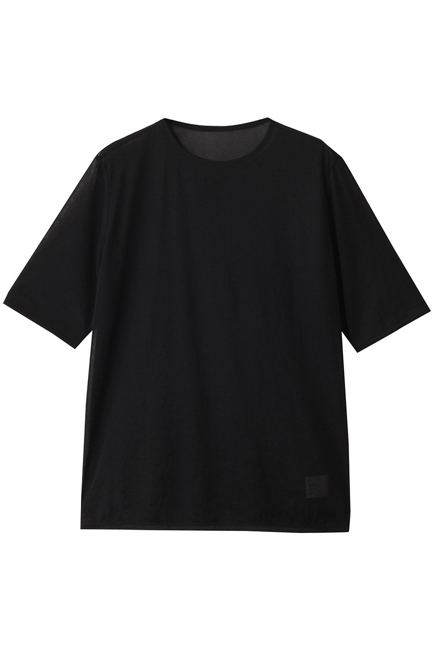 uncrave トリコットシフォン /ハーフスリーブカットソー (ブラック, 2) アンクレイヴ ELLE SHOP uncrave トリコットシフォン /ハーフスリーブカットソー (ブラック, 2) アンクレイヴ ELLE SHOP